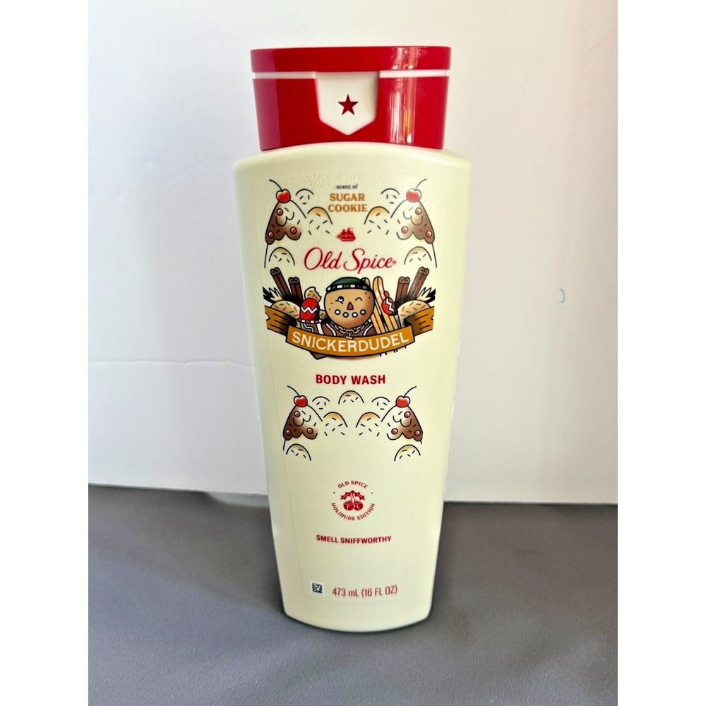 Old Spice SNICKERDUDEL Sugar Cookie Body Wash Holidude Edition 16 fl oz 2024